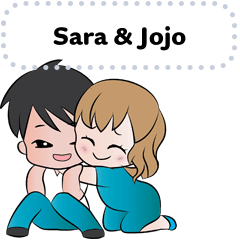 Sara and Jojo Message Sticker