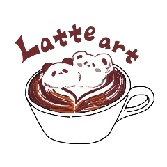 Miyoのラテアート Line スタンプ Line Store Miyoのラテアート Line スタンプ Line Store