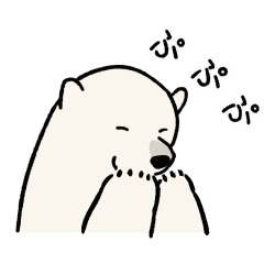 SIMPLE POLAR BEARS Sticker