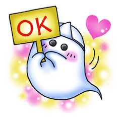 Lucu Dan Menggemaskan Ramah Hantu Stiker Line Line Store