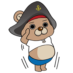 動く よく使う 海賊クマ カッコかわいい Line スタンプ Line Store