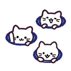 The Stickers of the White Cat