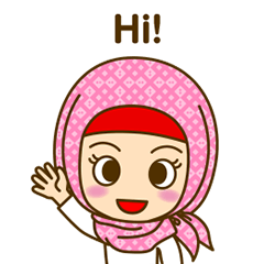Hijab menina bonito (Inglês)
