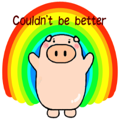cute animal stickers (pig)
