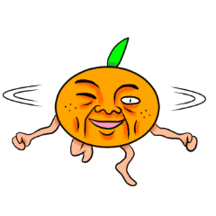 Middle-aged man of oranges