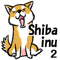 shiba inu sticker2 english version
