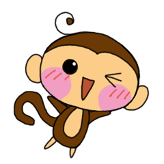 Oita dialect Monkey Sticker