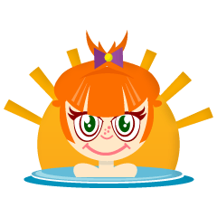 orange funny girl