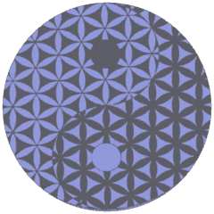 Turning "flower of life" Purple