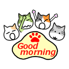 Cat paws Sticker(English version)