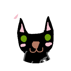 文字無しにゃあにゃあの手書きスタンプ☆=