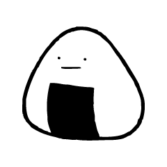 Poker face onigiri