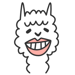 Happy Alpaca Sticker