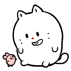 ふくよか白猫-Ppopo(ポポ)