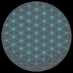 Turning "flower of life" Green