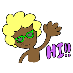 Beach girl stickers