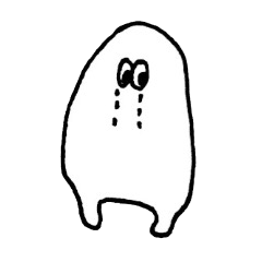 Negative & cute ghost