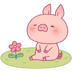 Gentle pork sticker