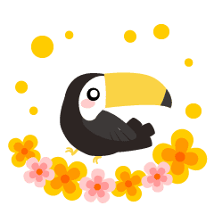 toucan Sticker in Hawaii