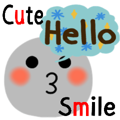 Cute Nordic Girly Smile Sticker