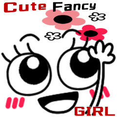 Cute Girly Fancy GIRL Sticker