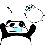 Panda and white hamster 5