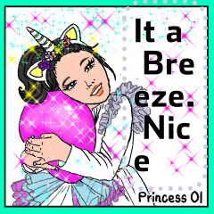 Big Sticker Message-Princess Ol-English