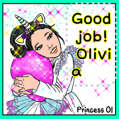 Big Sticker Messages-Princess Ol English