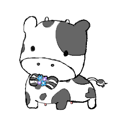 cow cow sticker