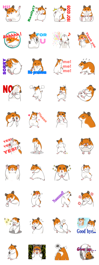Hamster stickers!