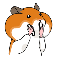 Hamster stickers of Japanese version