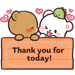 Milk & Mocha Message Stickers