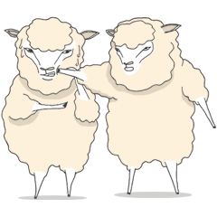 Sheep that do not flock