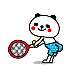 Panda and tennis