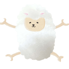 Cute sheep,BAABAA.fluffy version