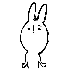 Reaction of the graffiti rabbit.