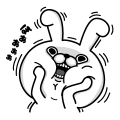 Rabbit100 3 Line Stickers Line Store