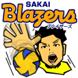 SAKAI Blazers Official Sticker 2014-15