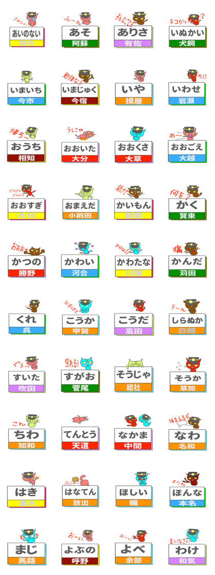 Station name Sticker(2.1)