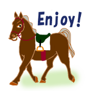 Breezy horse stickers:English edition