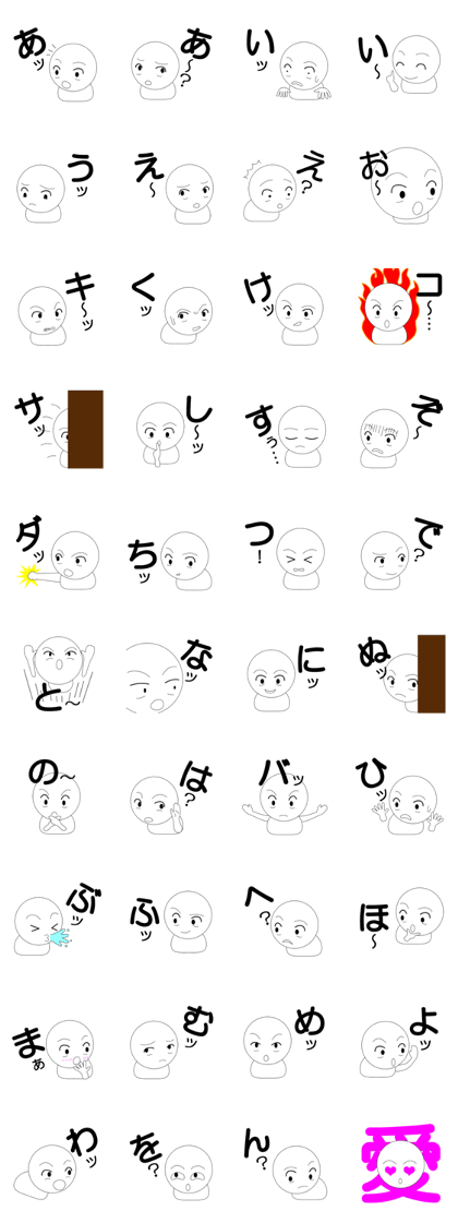 By about one character, simple feelings