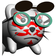 kabuki cat & kabuki dog
