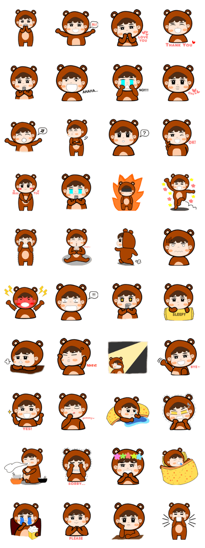 Cute Bear 'J'