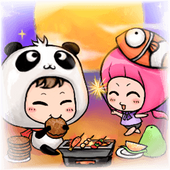 Baby Panda & Baby Fish (Festivals)
