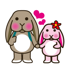 Lop-eared bunny Popo and friends2.