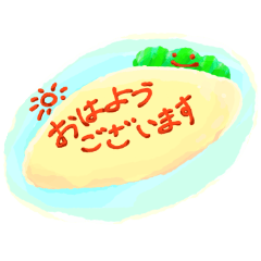omelet rice sticker