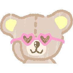 สติ๊กเกอร์ไลน์ Pastel Bear Pastel Bear 2