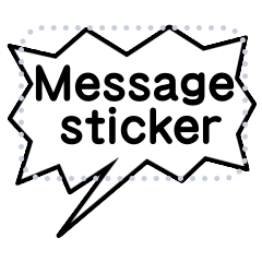 Message sticker "Speech bubble"
