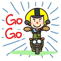 Go Go motorcycles boy