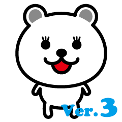 very cute white bear~Ver.03~